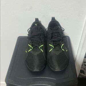 Men’s Puma Black and Green Sneakers